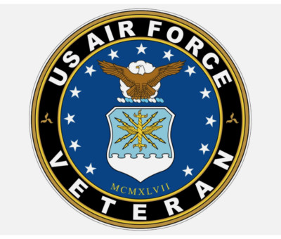 US Air Force veteran sticker Logo laptop vinyl decal