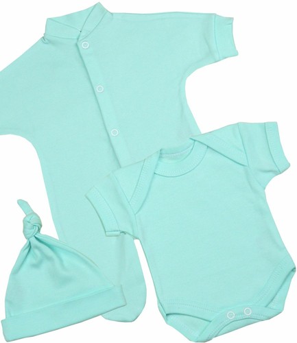 Juego de 3 piezas de ropa de bebé prematura BabyPrem Chaleco y sombrero 1 lb -7,5 lb - Imagen 2 de 13