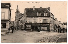 CPA 78 - LIMAY (Yvelines) - Place du Temple (petite animation, commerces) - L.S.