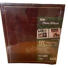 Pioneer Magnetic Pages Photo Album 10"X11.5" 100 Pictures Factory Sealed Brown