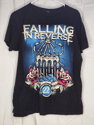 Falling In Reverse Birdcage Tultex Pre-shrunk T-shirt Sz Medium