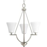 Progress Lighting P3821-09 Bravo Collection 3-light Foyer Pendant, Brushed Nicke on sale Progress Lighting P3821-09 Bravo Collection 3-light Foyer Pendant, Brushed Nicke on sale