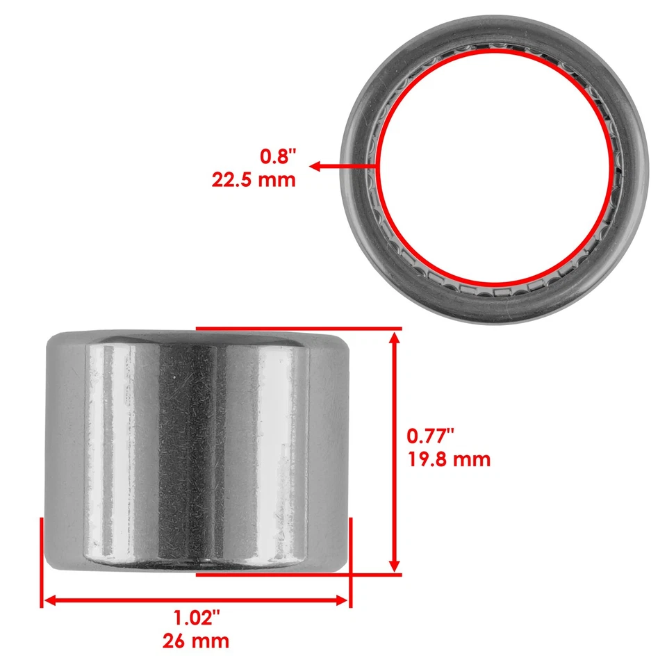 Caltric Rear Swing Arm Bushing Kit For Honda Foreman 500 TRX500 4x4 2012-2013 - Image 4 of 4
