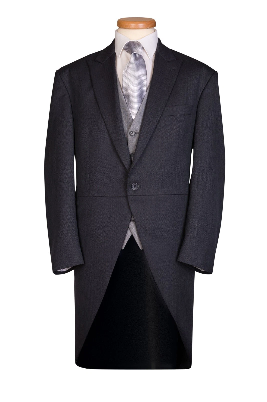 Grey Herringbone Tailcoat Jacket Morning Coat Wool Royal Ascot Wedding Mens Men
Opens in a new windo