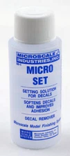 Microscale MI-1 Micro-Set Decal Solvent 1 oz (30 ml) Plastic Bottle