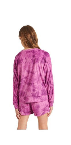Justice Girls Cozy Fleece Long Sleeve Top, Sleep Short Pajama Set Multi-Size NEW - Picture 2 of 4
