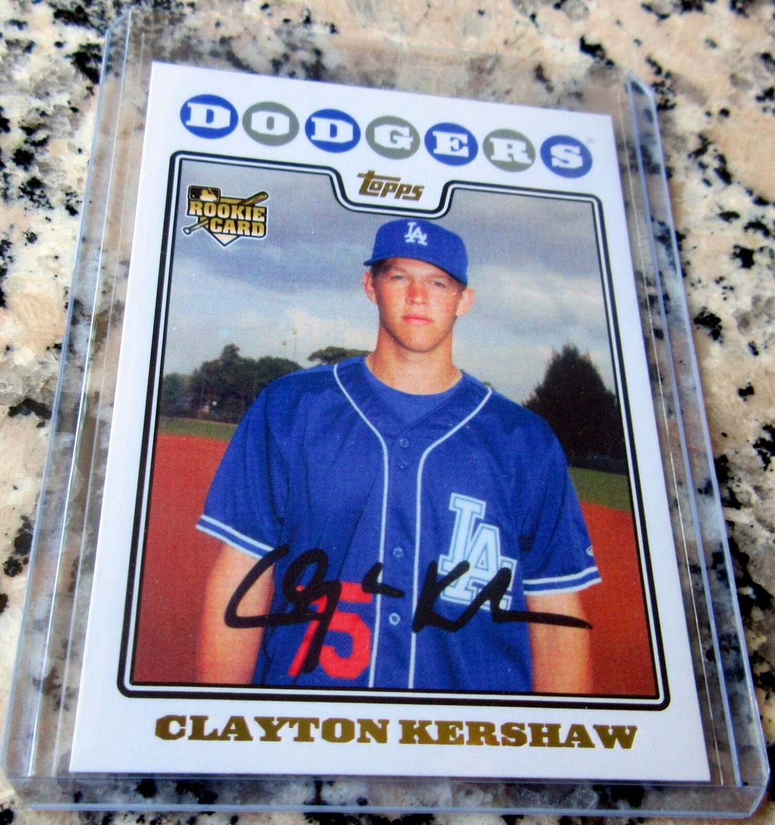 CLAYTON KERSHAW 2016 Reprint 2008 Topps Rookie Card RC Dodgers