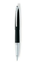  Cross Atx  Rollerball Pen Basalt Black  & Silver New In Box 885-3