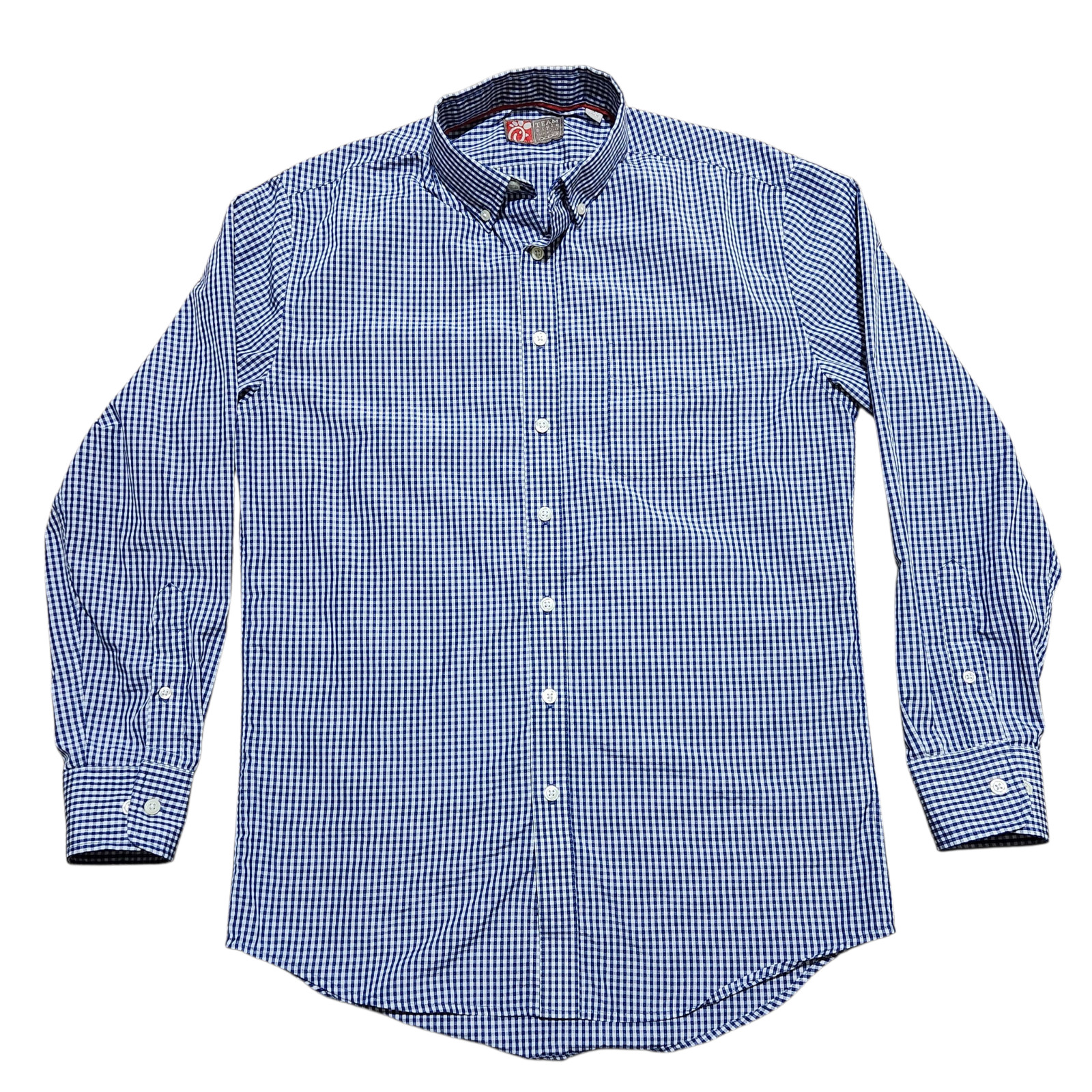 Chik Fil A Button Down Shirt S Check Employee Team Style Oobe Manager