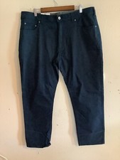 Members Mark Mason Pants Mens 40x30 Navy Blue Straight fit 5 pocket Stretch NEW