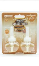 Glade Plugins Scented Oil 2 Refill Pack Cookie Caramel Rush Limited Edition New