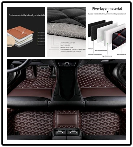 Fit For Cadillac Luxury Car Floor Mats Waterproof Liners Auto Leather carpets - Bild 8 von 38