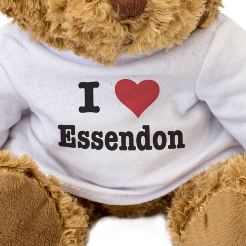 NEW - I LOVE ESSENDON - Teddy Bear - Cute Cuddly Soft Adorable - Gift Present - Picture 3 of 7