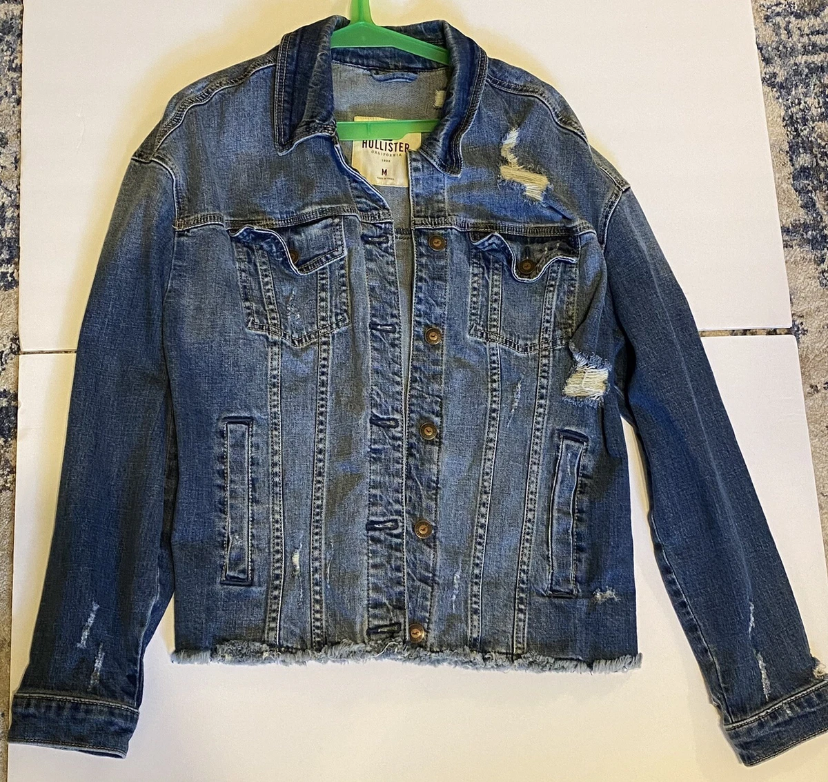 Hollister jean jacket womens sale