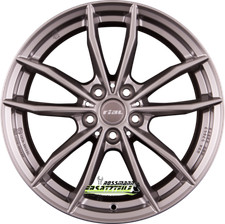 4x Rial X12X metal-grey 9x20 ET35 - LK5/112 ML66.5 Felge Alu