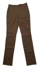 NEW RTLS 45 LANDS END FIT 2 WOMENS OLIVE CHINO PANTS SZ 8T UNHEMMED INSEAM 38"