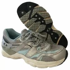 Apex X527 Women's Therapeutic Boss Runner Running Shoes Silver Blue Size 11 GUC