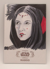 Topps Star Wars Hyperspace 2024 Padme Amidala / Sabe Sketch Frank Sansone Silver