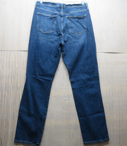 ARIZONA JEAN CO. 90'S STRAIGHT LEG HIGH RISE BLUE DISTRESSED DENIM WOMENS SZ 15 - Picture 3 of 12