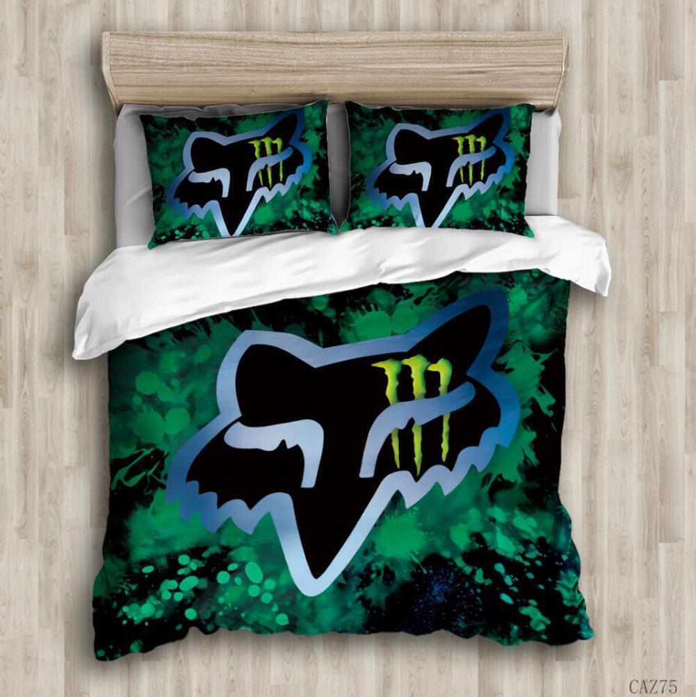 Monster Energy Fox Racing Blanket Set Fox Racing Pillow Cases Fox