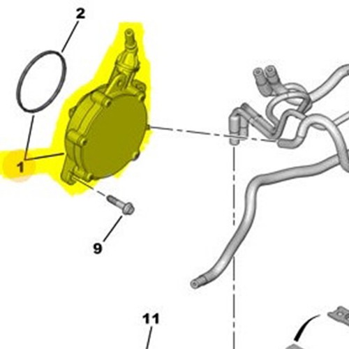 Brake Vacuum Pump for Mini Citroen Peugeot 207 208 308 508 1.6 EP6