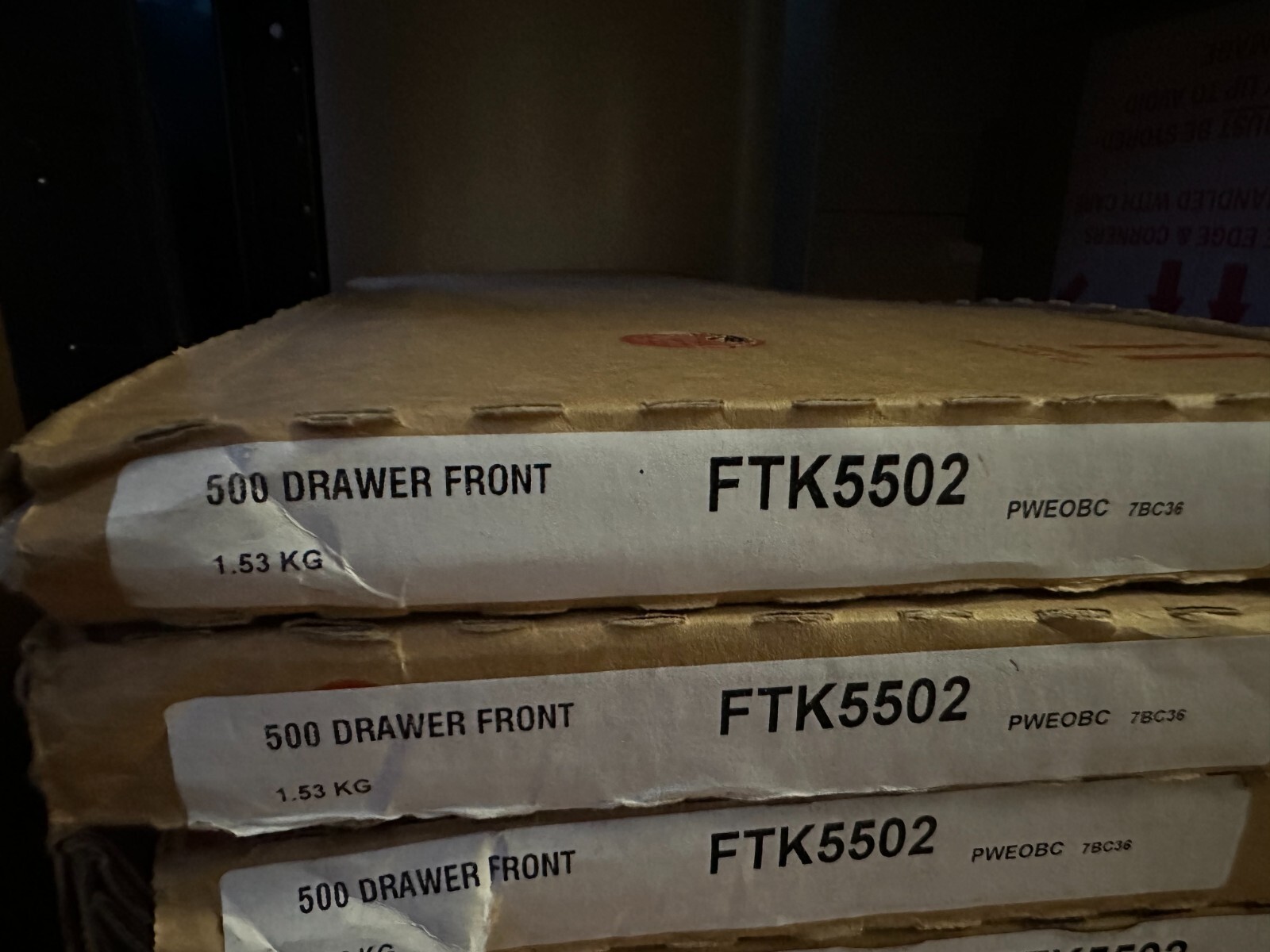 FTK5502 Howdens discontinued kitchen units Bayswater Drawer Front 500m White eBay