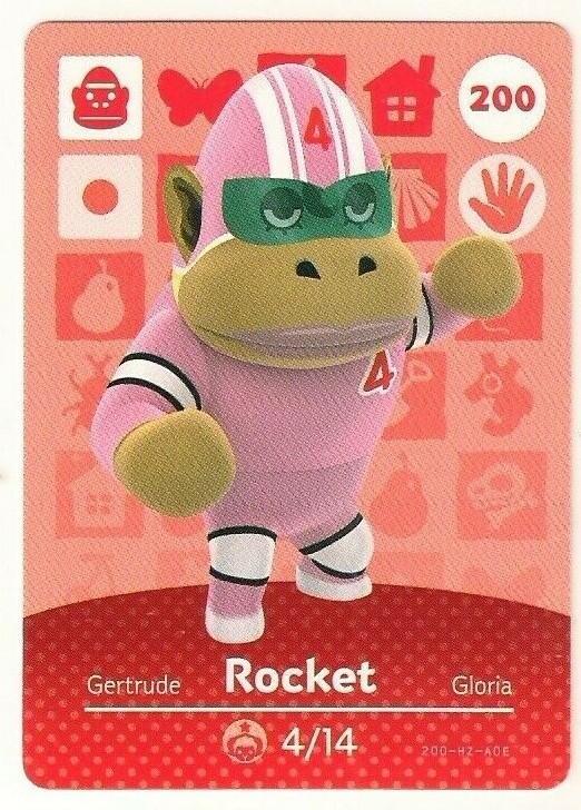Animal Crossing amiibo Card: Rocket 200 Series 2 Gorilla New Animal Crossing amiibo Card: Rocket 200 Series 2 Gorilla New