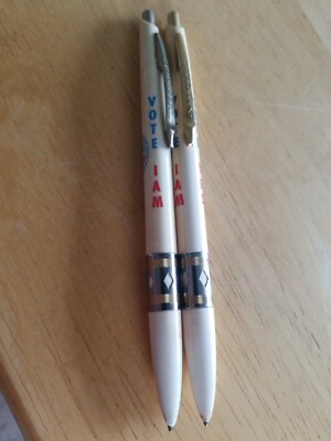 VTG 2 1960s  ASSOCIATION OF MACHINIST & AEROSPACE WORKERS UNION RITEPOINT PENS.
