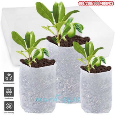 Plant Growing Bags Biodegradable Non-woven Nursery Bag Fabric Seedling Start Pot