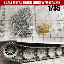DIY Metal 1/35 Scale Track Links with pins for German Tiger I SX25020 Tank Model