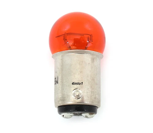 Mini 1157 Turn Signal Replacement Bulb Dual Filament Amber - Motorcycle Scooter