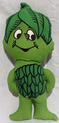 Vintage Jolly Green Giant Little Sprout Plush Doll Medium Size 1970-1980