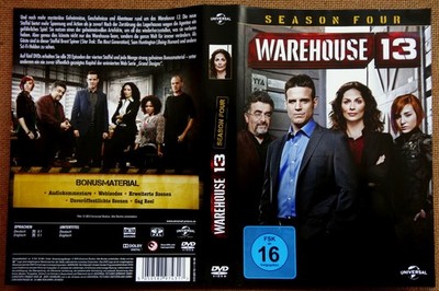WAREHOUSE 13 - Season Four · 5 DVDs 2012 ca. 13 Std 52 Min
