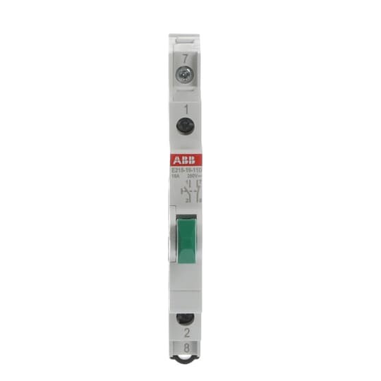 ABB Druckknopf grün 16A 250V 1S/Ö DPST DIN, Schalter + Taster, Grün - Bild 2