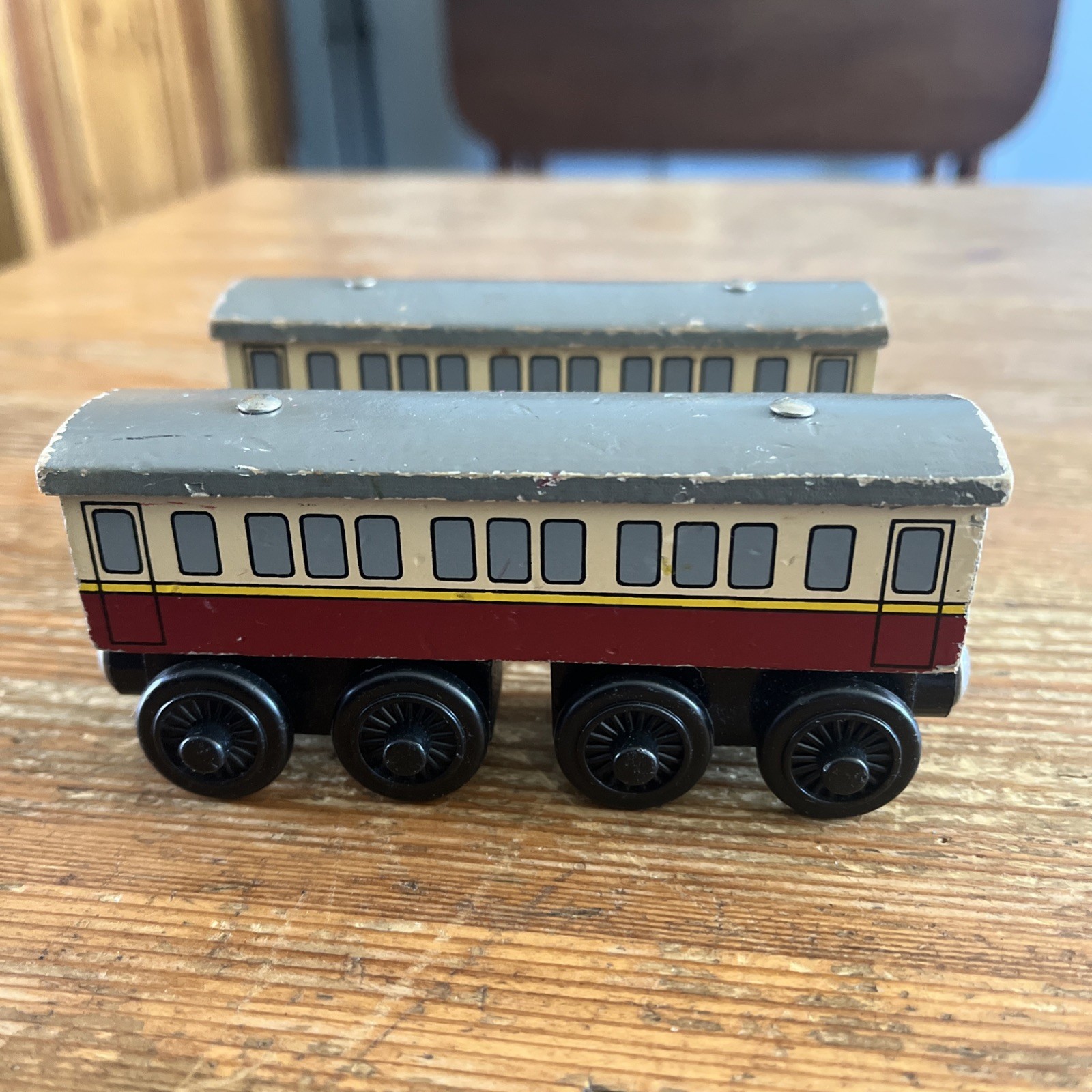 Thomas the Tank Engine & Friends Wooden Railway Train Express Coach Set of 2 thumbnail 4