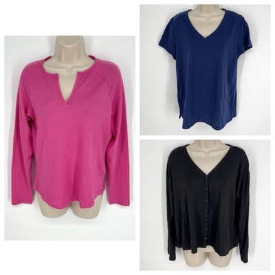 Charter Club, Jenni, Alfani 3 Pc Bundle Mixed Style PJ Sleep Shirts NEW Size L
