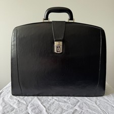 Bosca Old Leather Brief Bag Black Leather Bri...