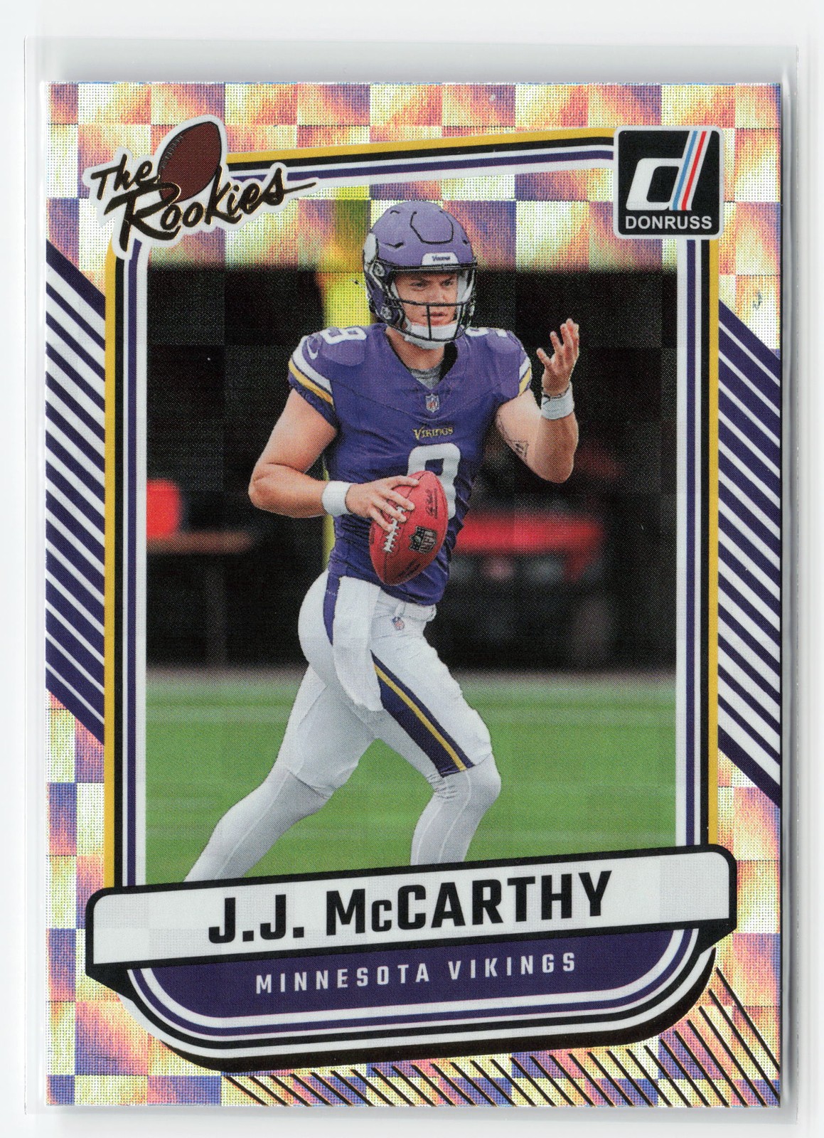 2024 PANINI DONRUSS THE ROOKIES J.J. MCCARTHY #TR-1 RC VIKINGS