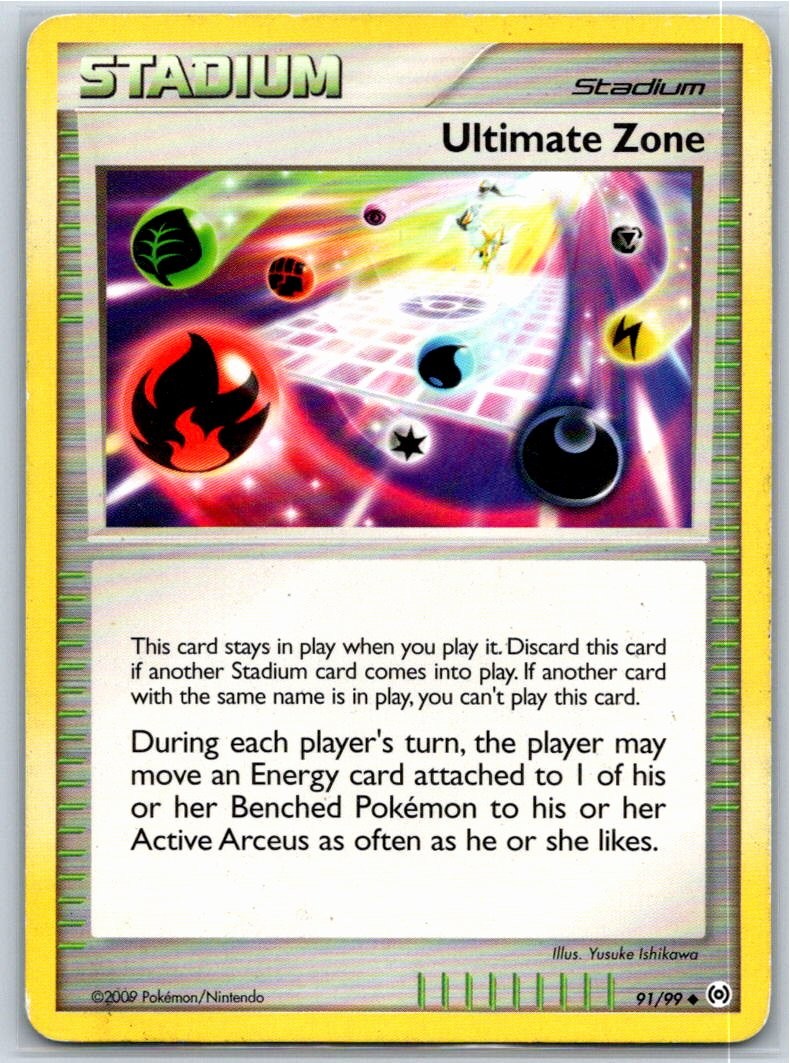 Ultimate Zone Arceus 91/99 HP/DMG Pokémon Card