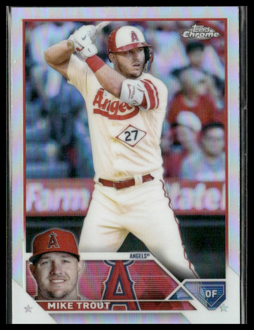 2023 Topps Chrome #27 Mike Trout Refractors