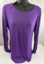 NWT Nally & Millie Women’s Purple Tunic Top Sz XL Boho Lightweight Made in USA