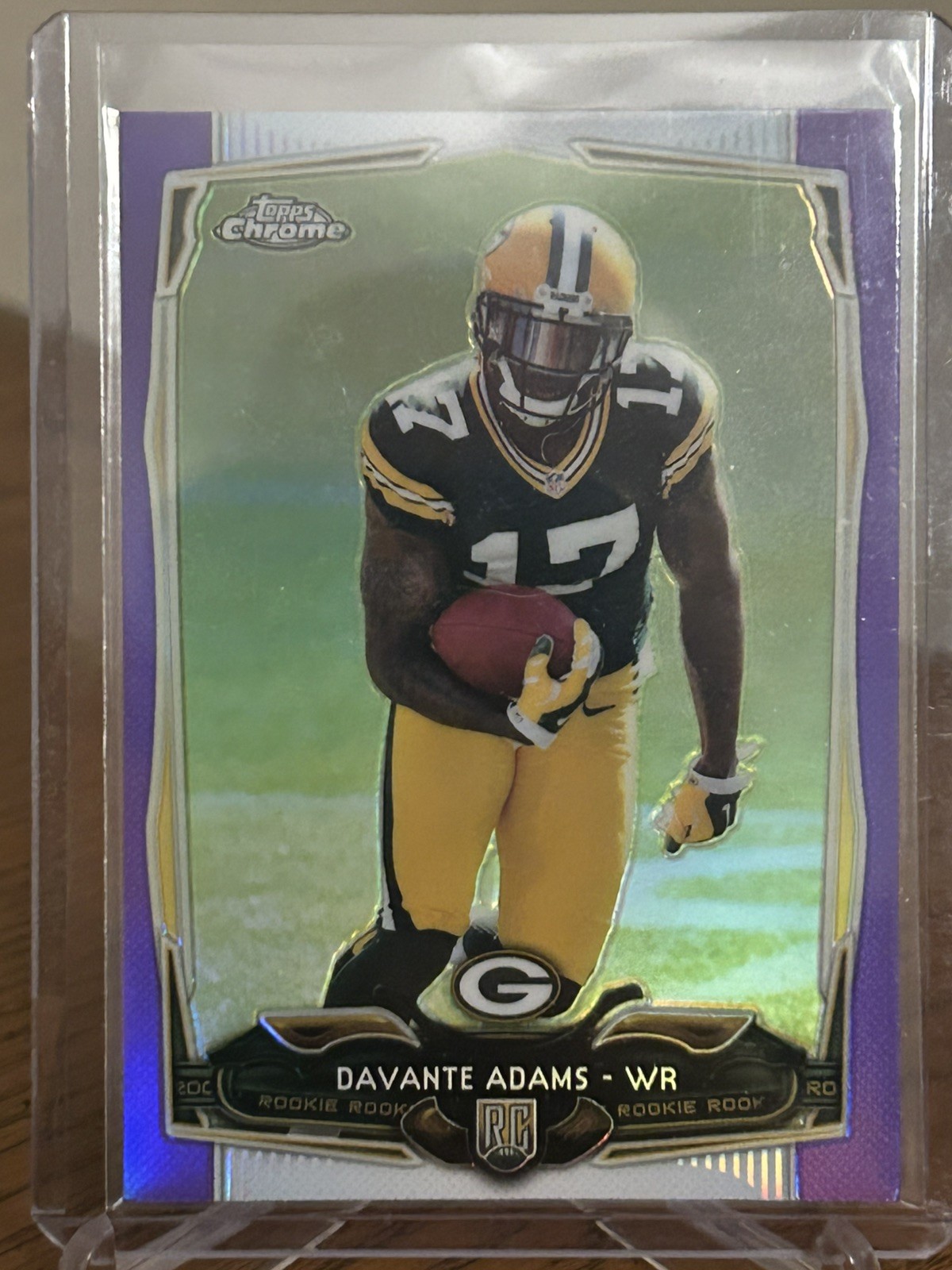 2014 Topps Chrome Davante Adams Purple Refractor RC #114