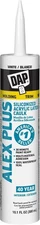 DAP Alex Plus Acrylic Latex Caulk, White, 10.1 Oz (7079818152) Oz, White 