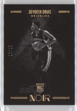 2016-17 Panini Noir Rookies Black and White Gold 10/10 Deyonta Davis #99 0l4h