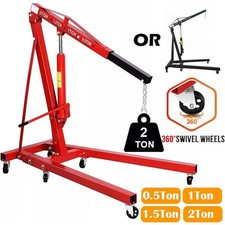 2 Ton Hydraulic Engine Crane Stand Hoist lift Jack Stand Folding Workshop