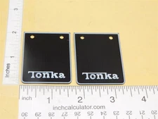 Tonka Custom 3D Printed Semi Trailer Mudflap Set Replacement Toy Parts TKP-199W