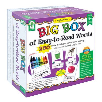 Big Box of Easy-To-Read Words Puzzles, Sight Words and Phonics Practice With ...