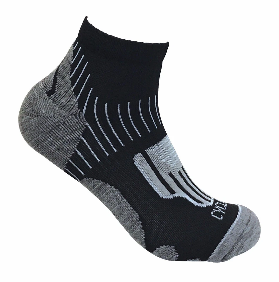 Pacote com 3 Senhoras respirável verão sem suor acolchoado Esportivo Curto tornozelo meias De Ciclismo - Imagem 4 de 4