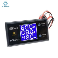 LCD Digital Voltmeter Ammeter Wattmeter – Voltage Current Power Meter Display Te