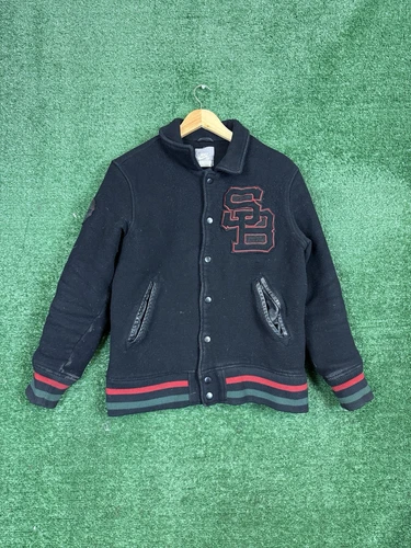 Rare veste universitaire Nike SB laine taille L RESN suprême patineuse vintage années 2000